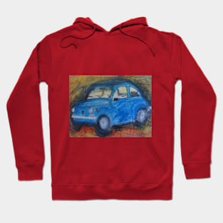 Sky blue Fiat500 - 1 Hoodie